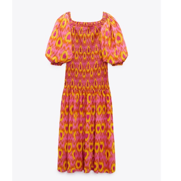 ZARA MULTICOLORED PRINTED MAXI DRESS - Picture 15 of 15